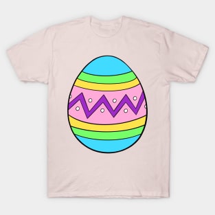 Pastel Zig Zag Easter Egg T-Shirt